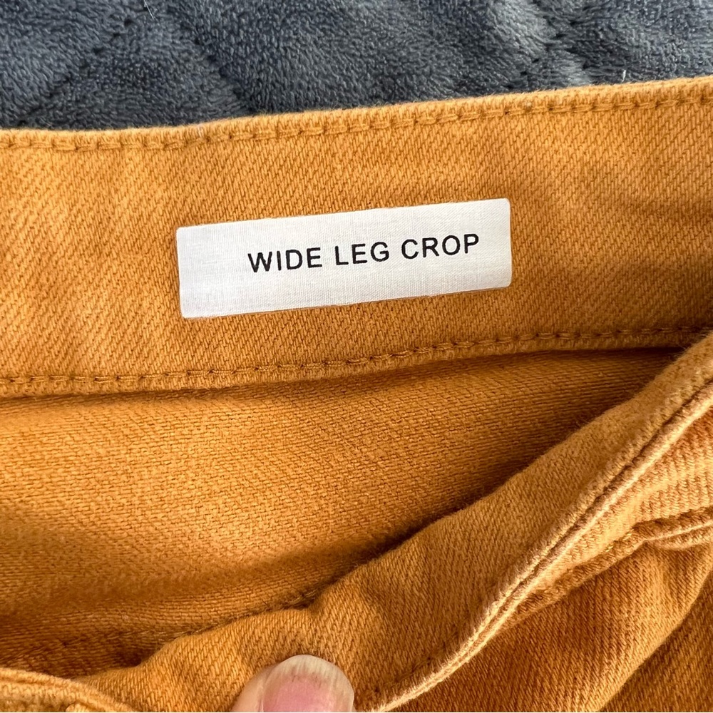Judy Blue Mustard Cropped Button-Fly Ankle Jeans - Picture 10 of 14